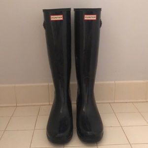 Tall Glossy Hunter Boots